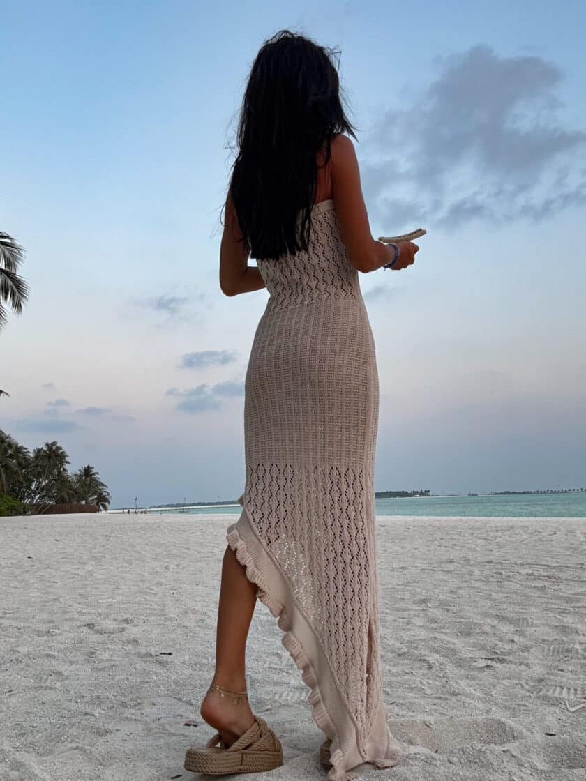 Sukienka LAGUNA - jasny beż - obrazek 7