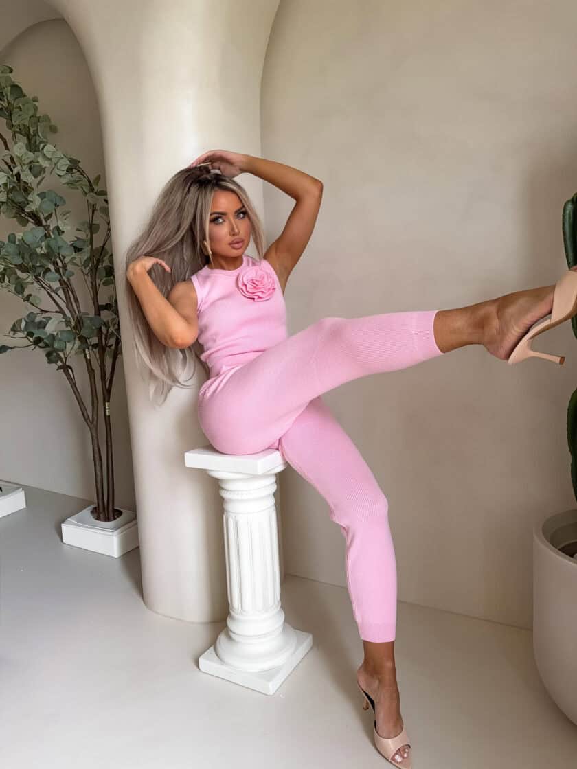 Komplet DELANI ROSE – jasny róż - obrazek 2