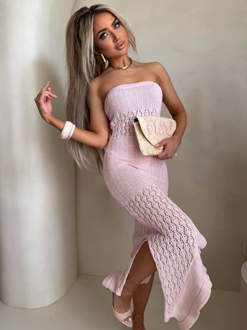 Sukienka LAGUNA - jasny róż - obrazek 4