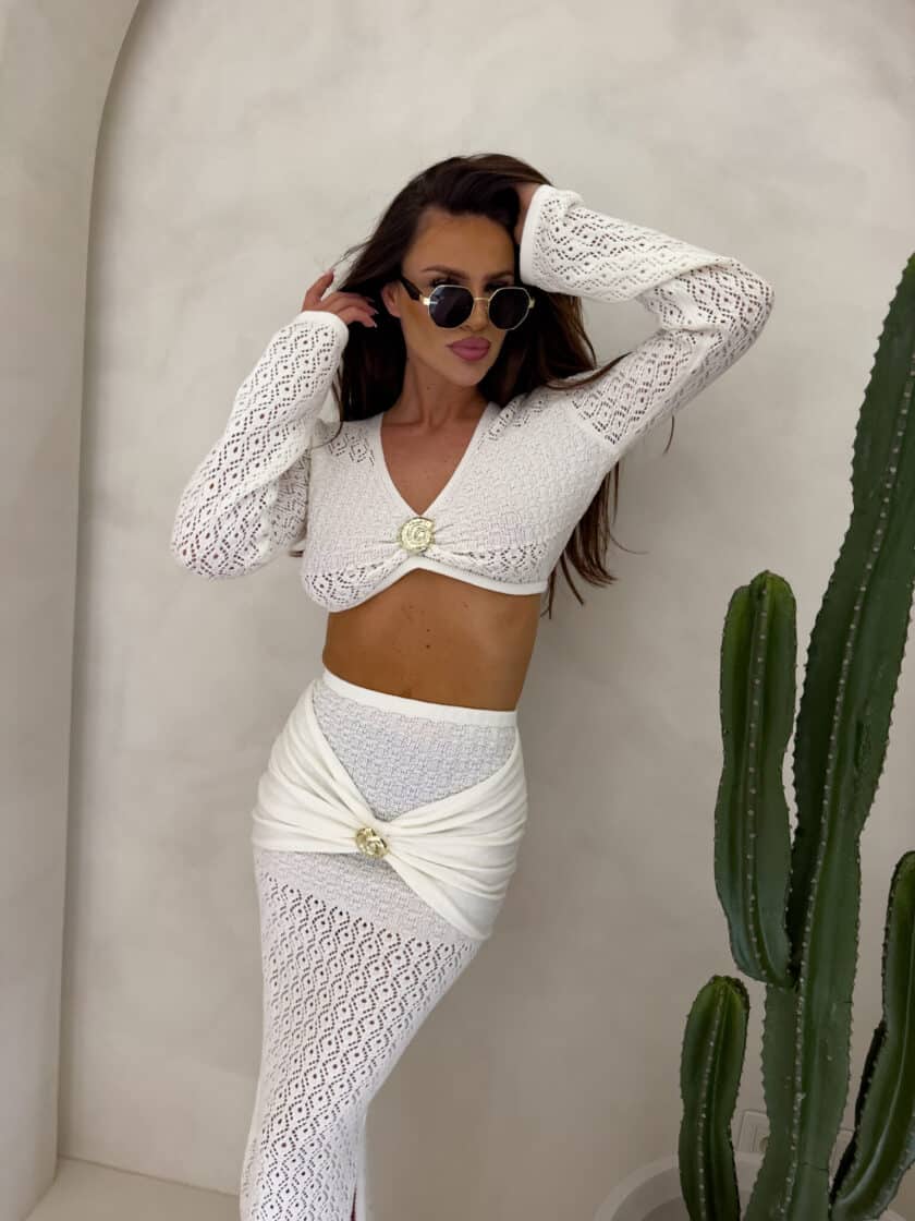 Komplet MUSZLA – ecru