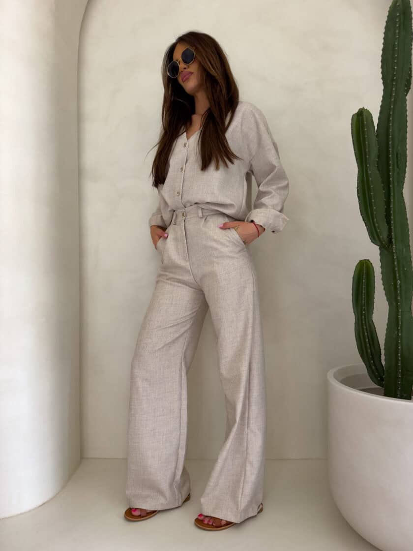 Komplet MYKONOS – chłodny beż - obrazek 4