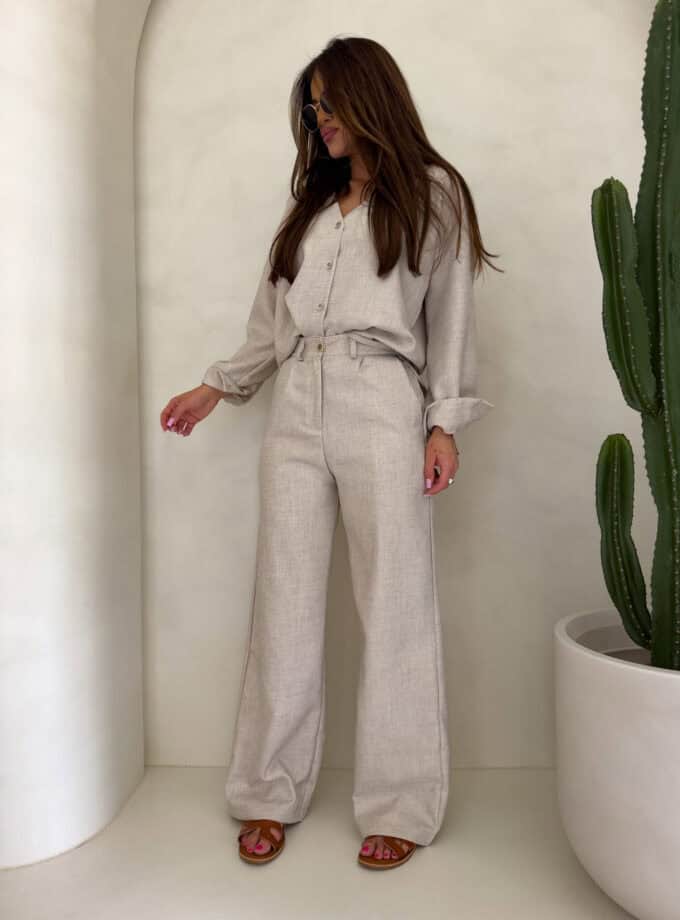 Komplet MYKONOS – chłodny beż