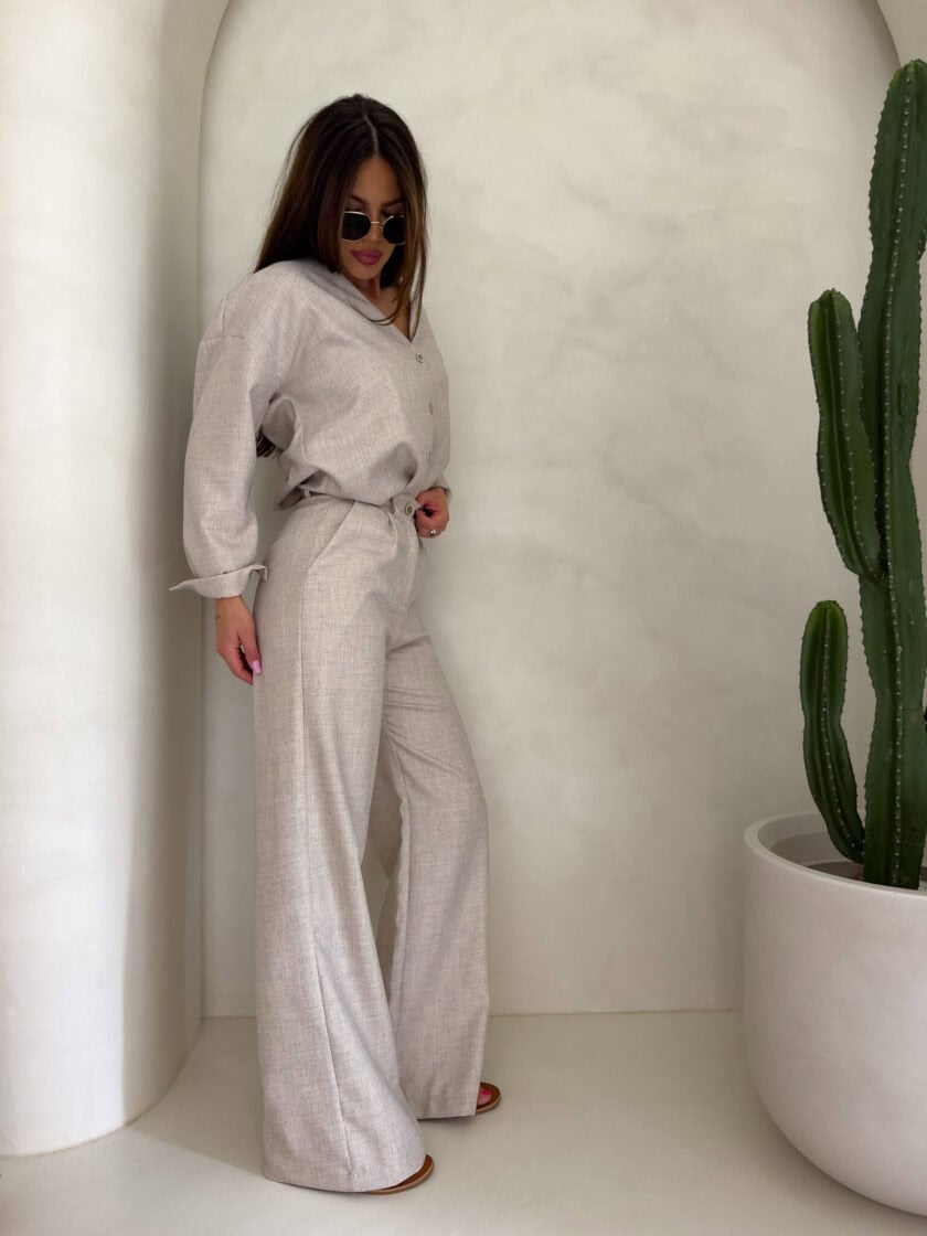 Komplet MYKONOS – chłodny beż - obrazek 5