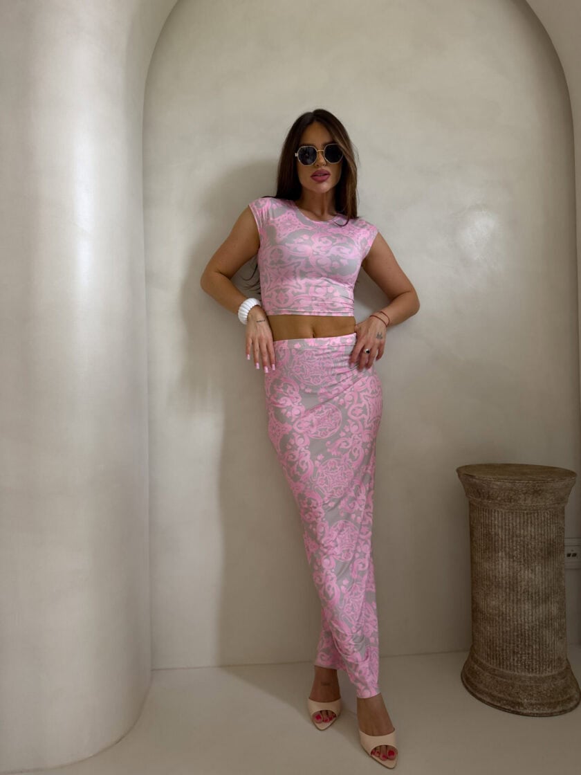 Komplet VISIT - różowy - obrazek 3