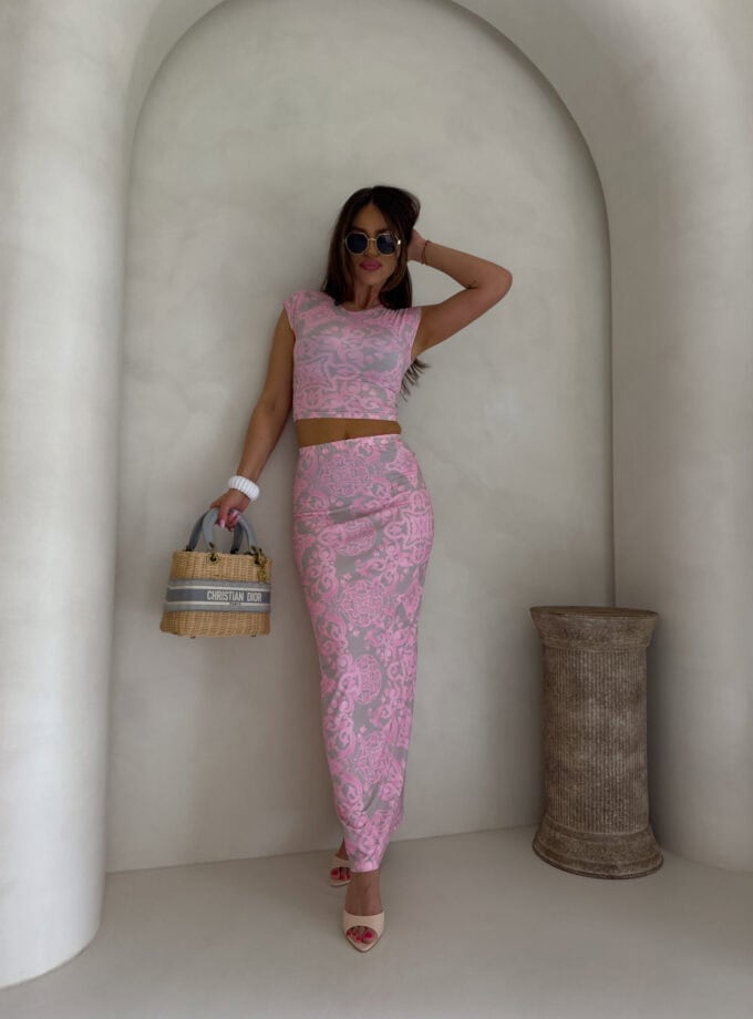 Komplet VISIT - różowy