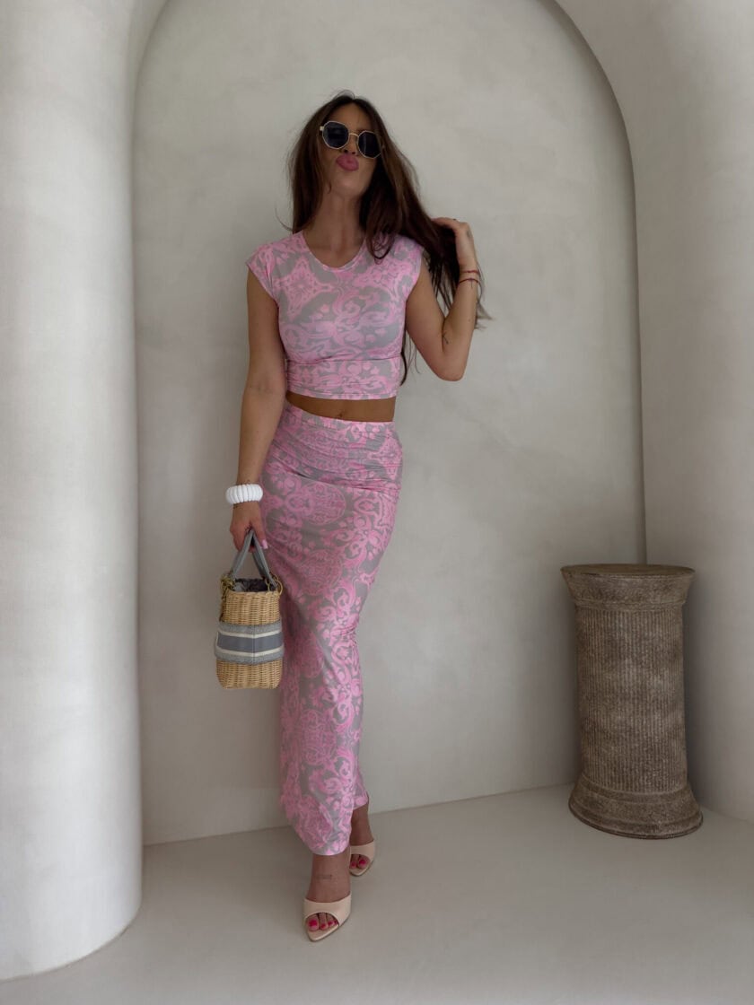 Komplet VISIT - różowy - obrazek 5